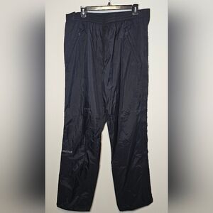 Marmot Full Zip Black Rain Pants - XL